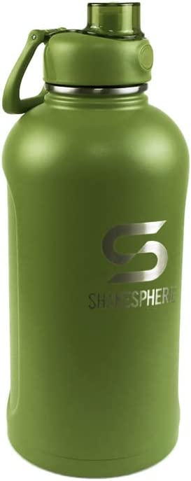 ShakeSphere Stainless Steel water bottle 35.2 Fl Oz Camo Green