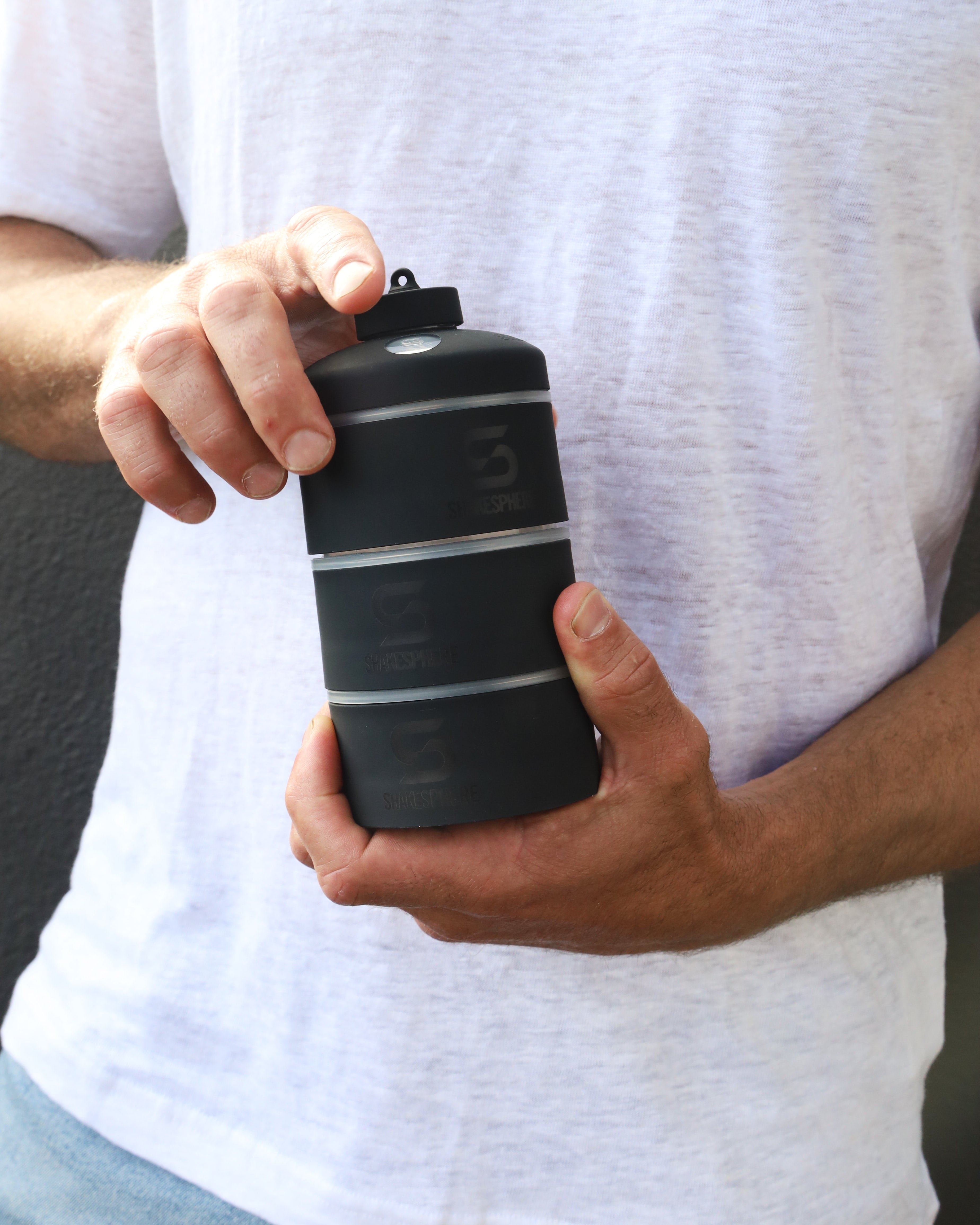 Protein Powder Stackable Storage Container 85g / 3oz, Frosted ...