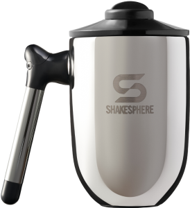 ShakeSphere Thermal Coffee Cup Steel Mirror Silver