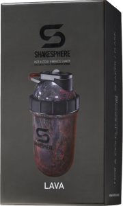 Protein shaker bottle 24.6 Fl Oz Double Wall Steel Lava
