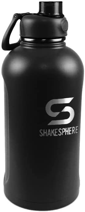 ShakeSphere Stainless Steel water bottle 35.2 Fl Oz Black